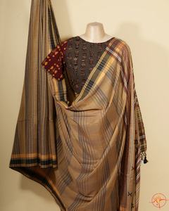 How to wear saree with shirt: Umbara Designs