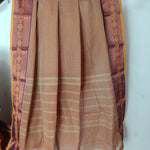 Handloom cotton saree with rudrakhsi border design