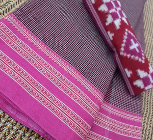 Clean cotton saree with blouse piece