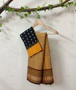 Handloom cotton Saree blouse combo - umbara designs 