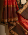 Saree&blouse vanasingaram red