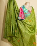Saree&blouse chinnalampattu light green