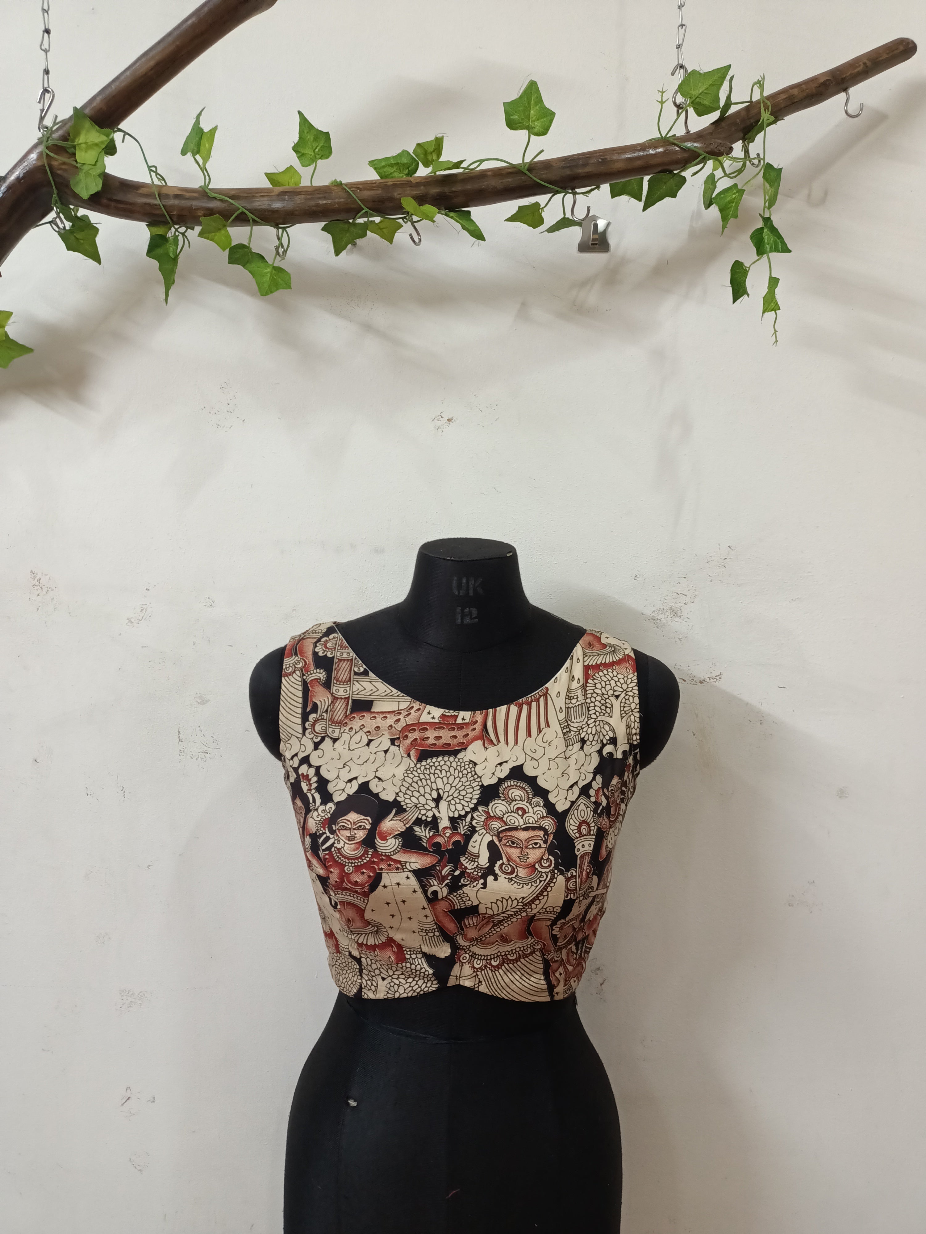 Sleeveless design ajanta blouse for working women