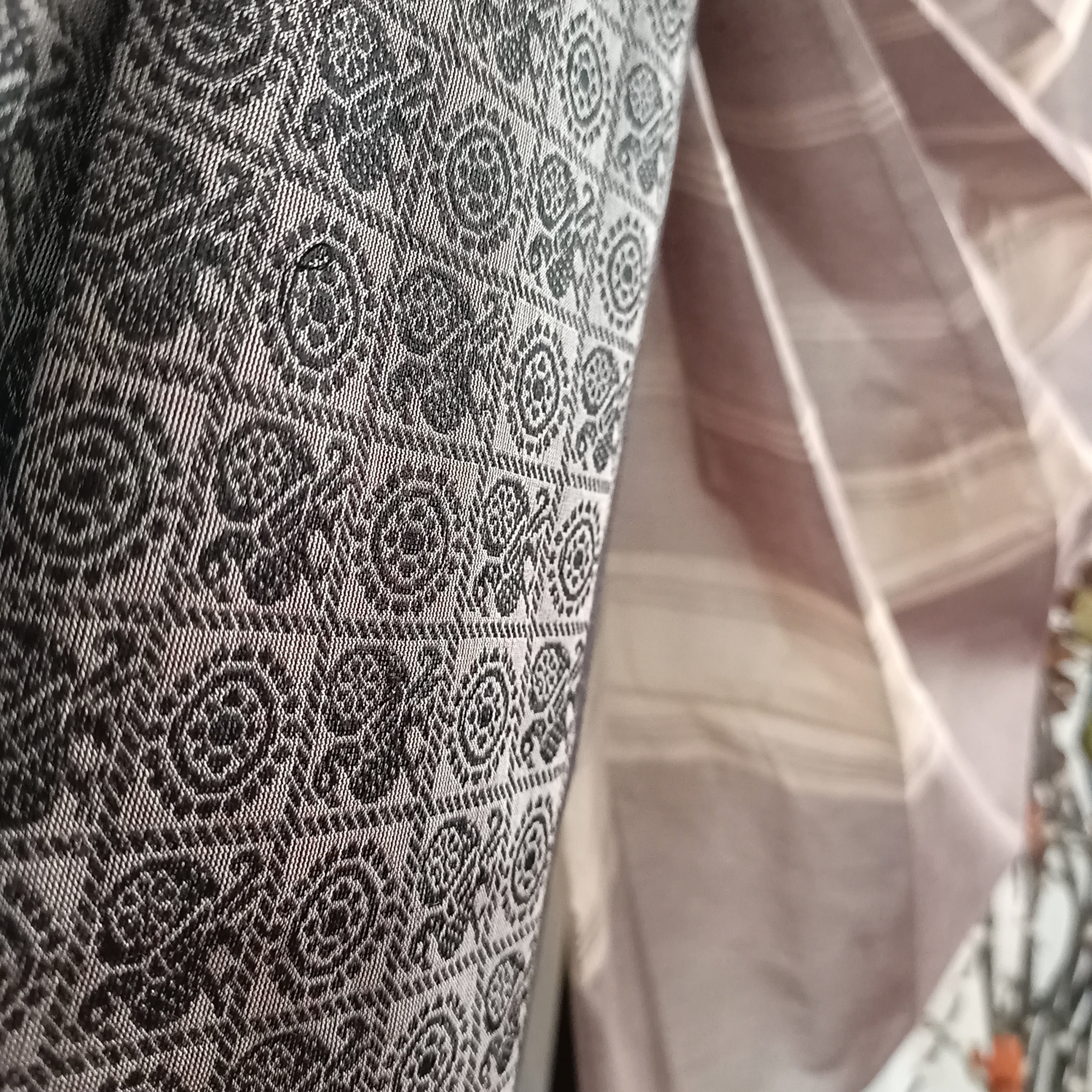 Ajrakh blouse with chettinad saree combo - Umbara deisgns