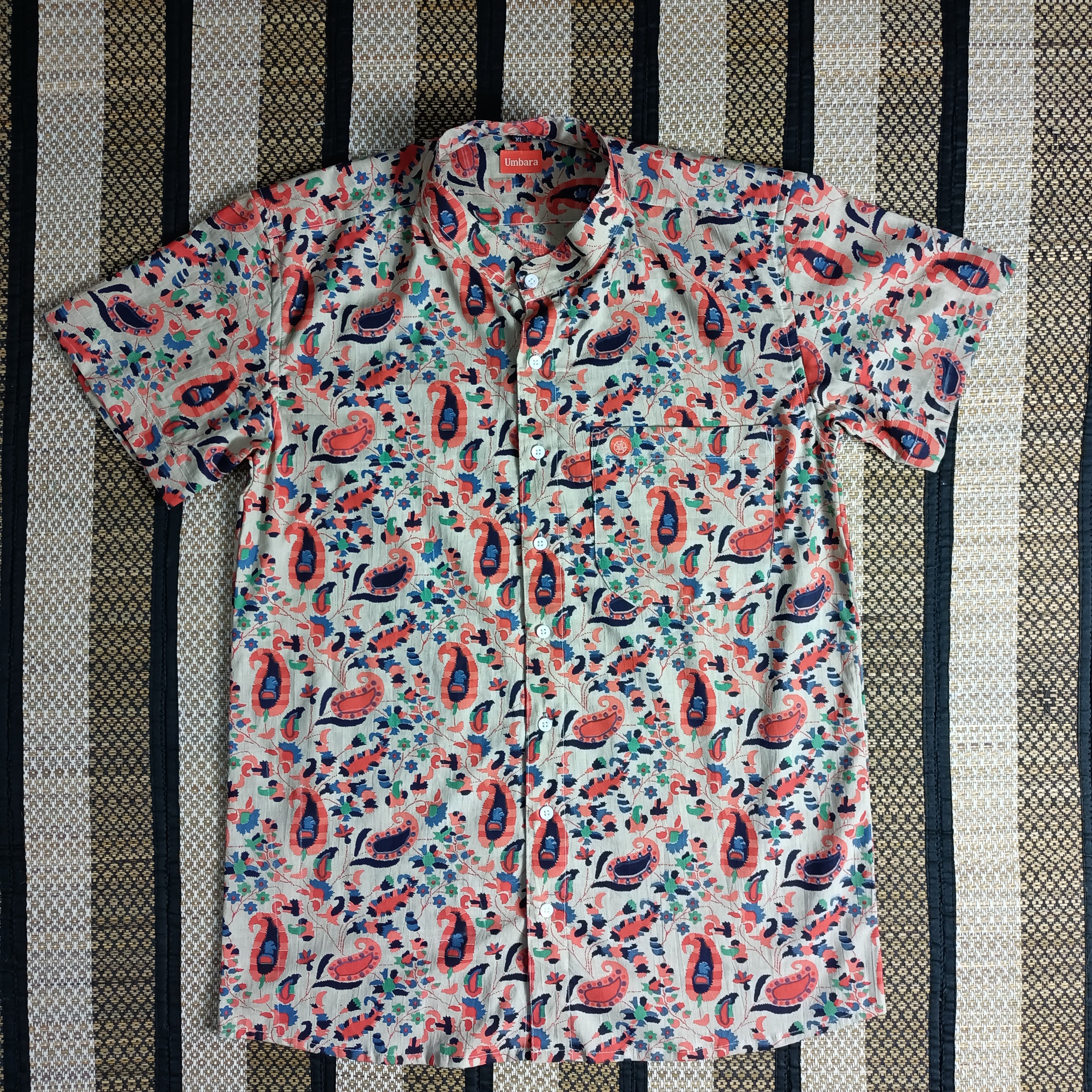 Men's shirts Indian ethnic - "CREAM CONCH"