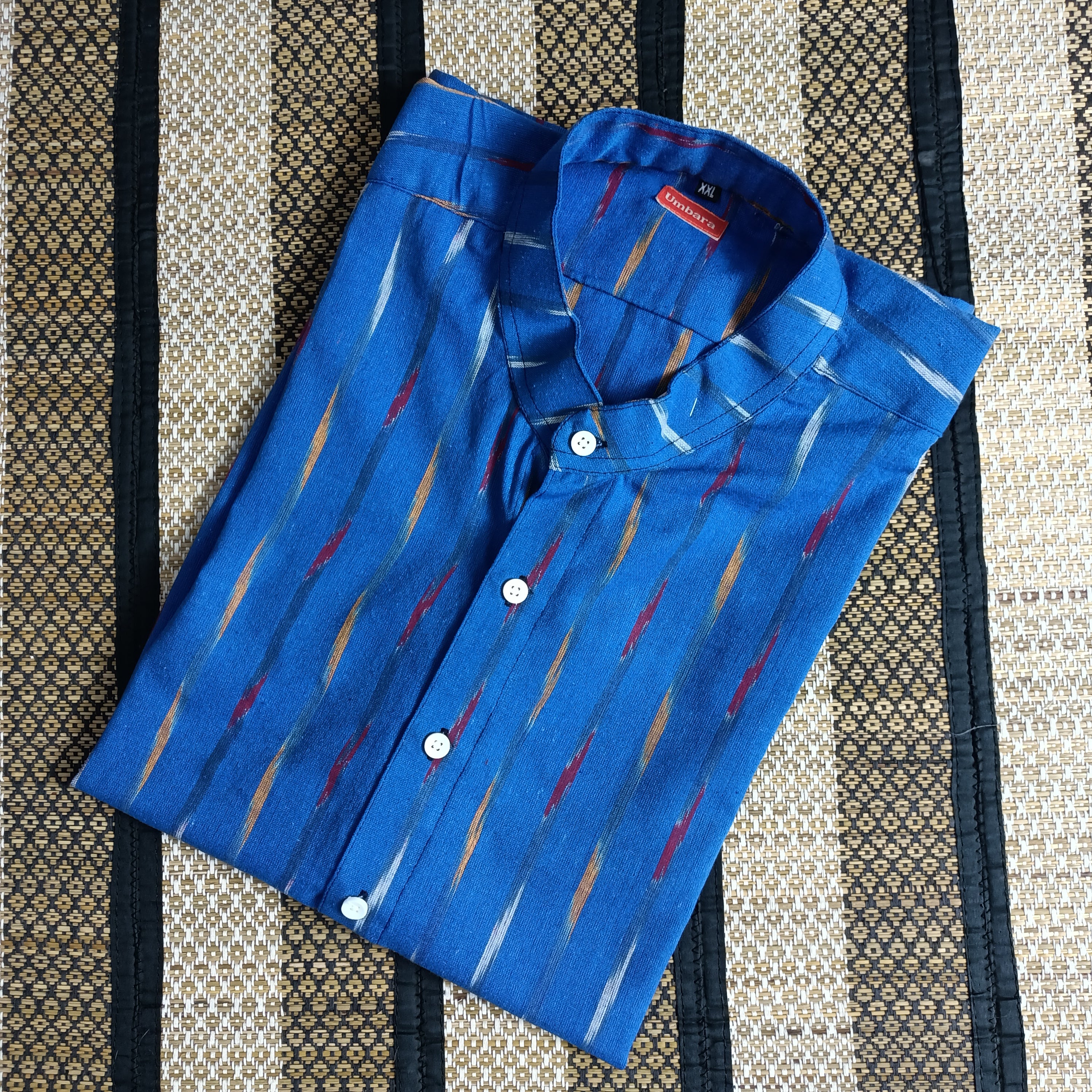 Men's shirts Indian ethnic - "AZURE"