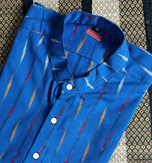 Men's shirts Indian ethnic - "AZURE"