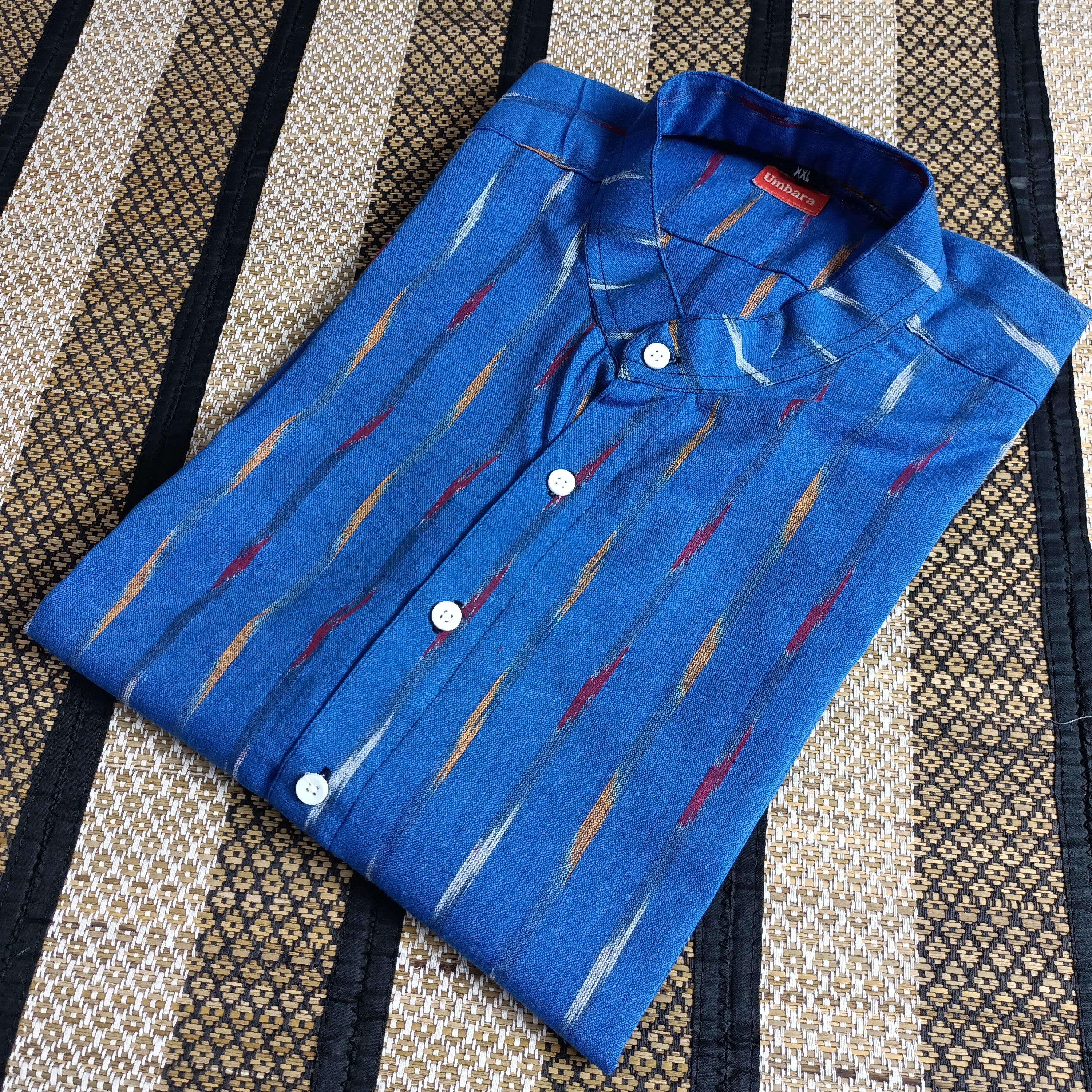 Men's shirts Indian ethnic - "AZURE"