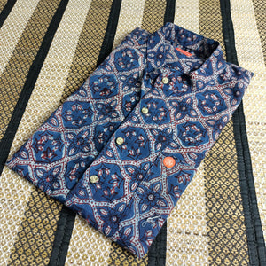 Men's shirts Indian ethnic - "PRUSSIAN BLUE"