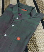 Men's shirts Indian ethnic - "PINE GREEN"