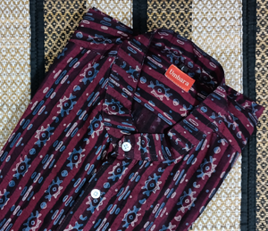 Men's shirts Indian ethnic - "BURNT MAROON"