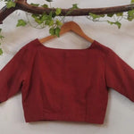 TERRACOTTA Blouse with Deep Neck - TEB BLOUSE