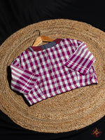 100% cotton gamcha blouse made using sustainable fabric