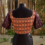 Brocade Blouse ~ Red & Brown