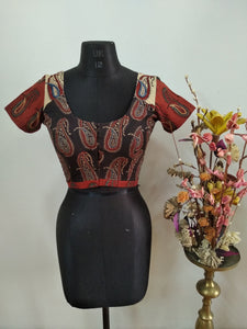 Cycle blouse - black and red