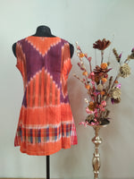 Gamcha dresses- voilet and Orange