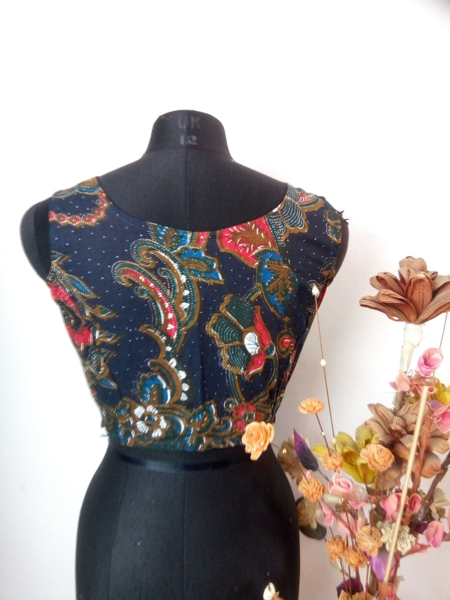 Malaysian print blouse- 21 – Umbara Designs