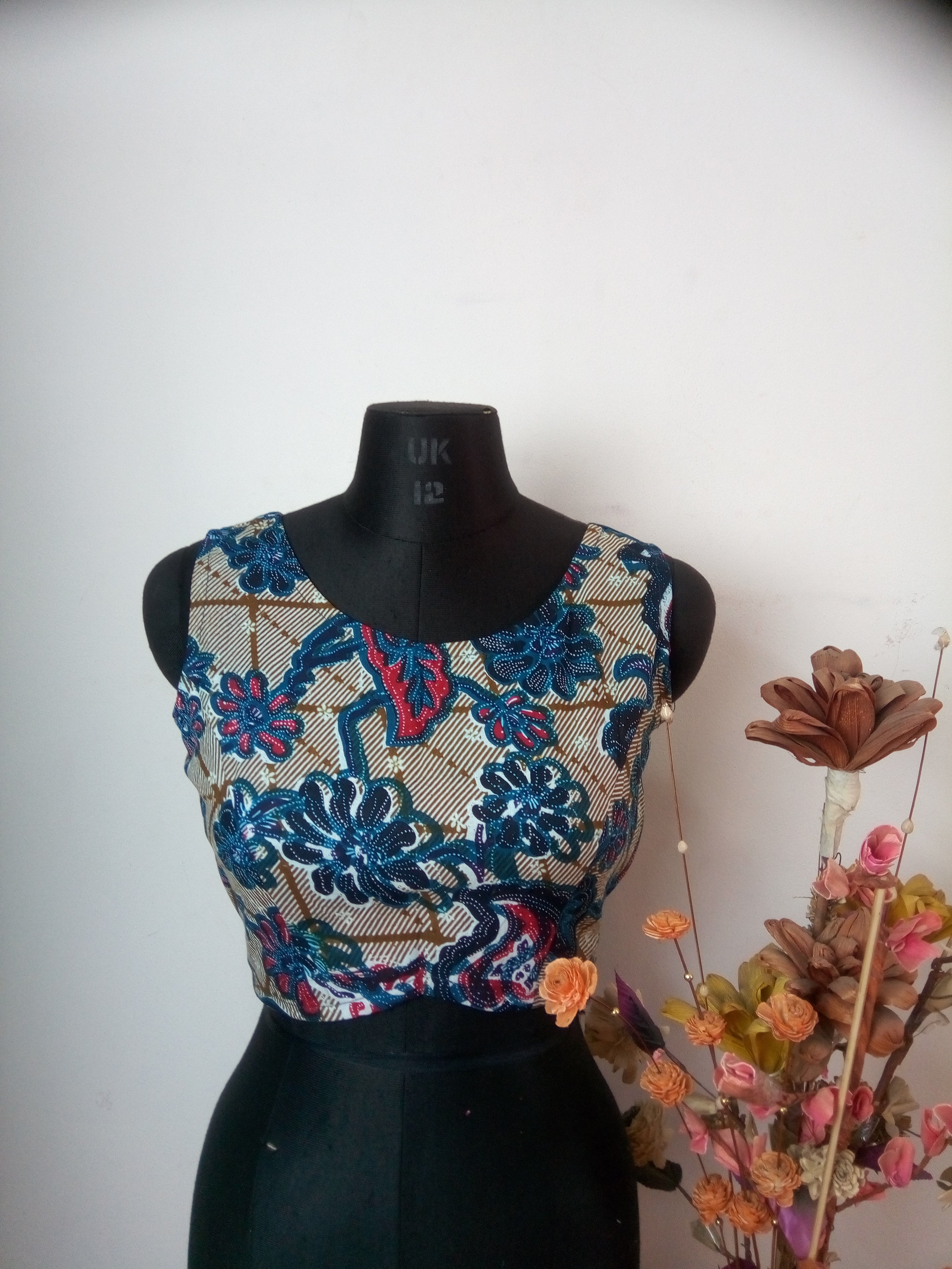 Malaysian print blouse- 22