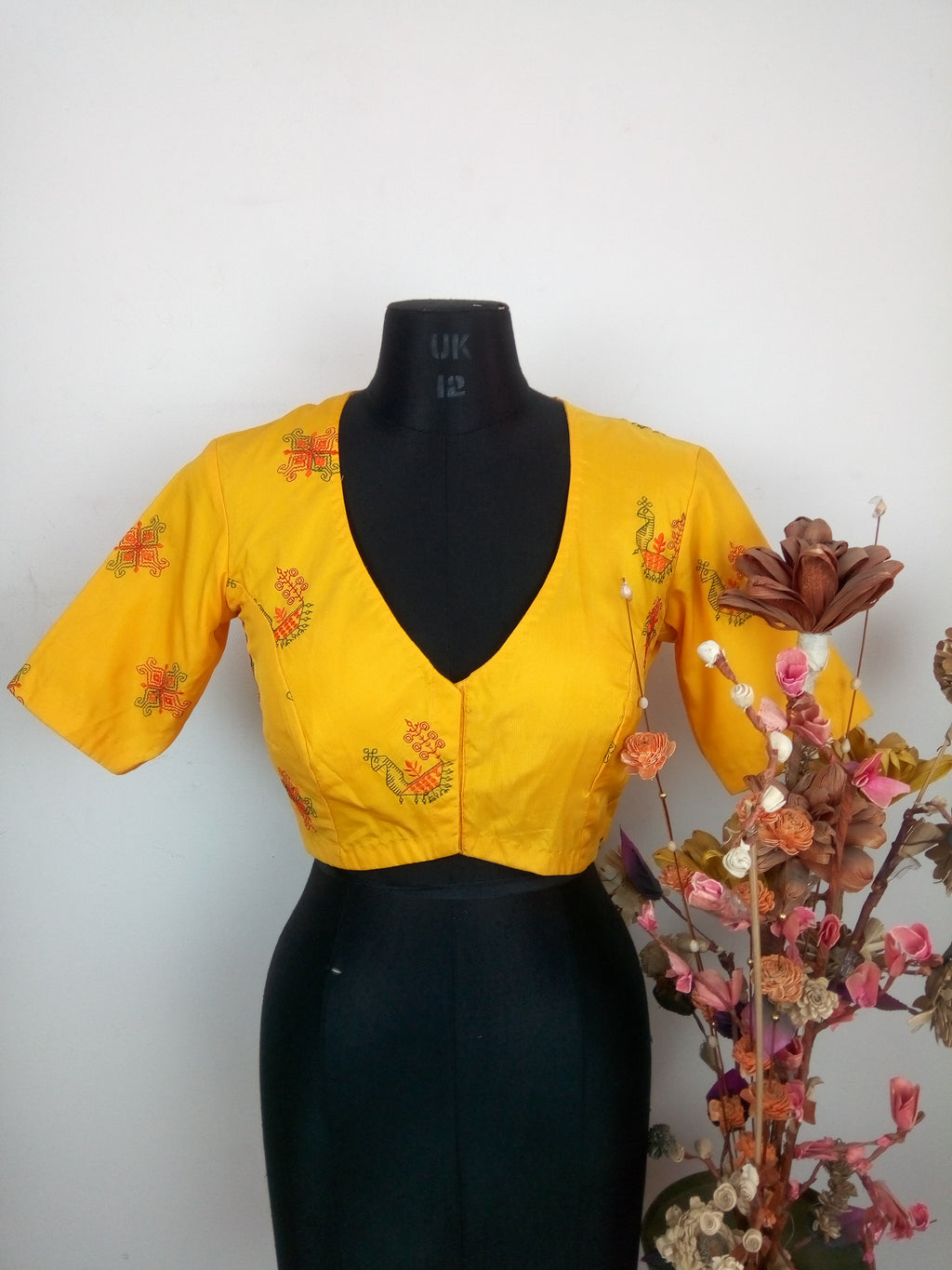 Kasuti blouse - yellow