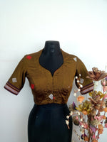 Khun blouse design - diamond embroidery