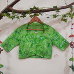 Green Batik Blouse