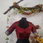 Rekha neckline Khun blouse