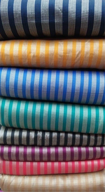 Stripes brocade blouse